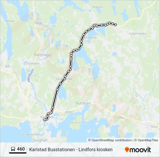 460 Bus Line Map