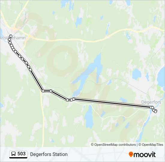 503 Bus Line Map