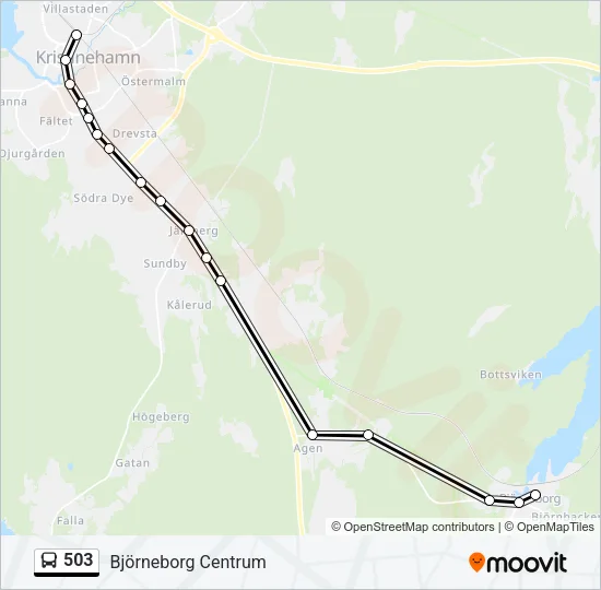 503 Bus Line Map