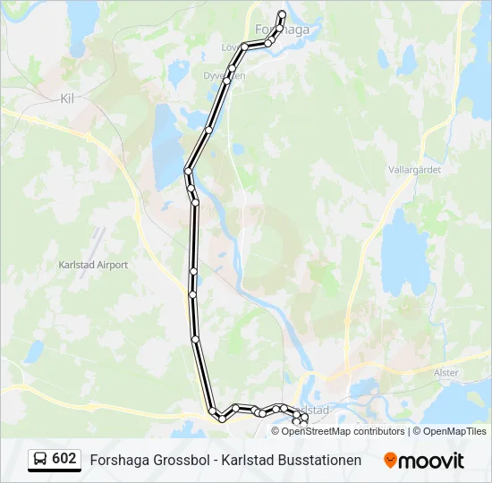 602 Bus Line Map