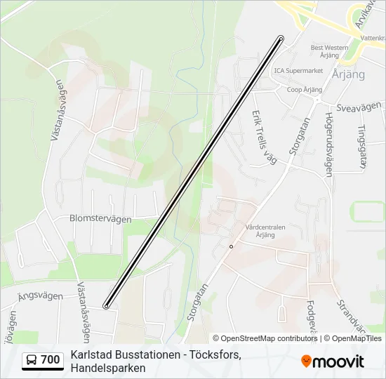 700 Bus Line Map