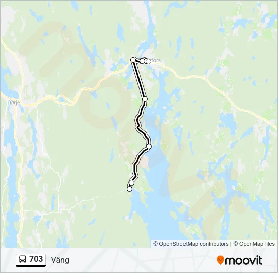 703 Bus Line Map