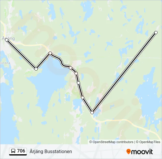 706 Bus Line Map