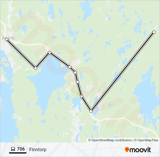 706 Bus Line Map