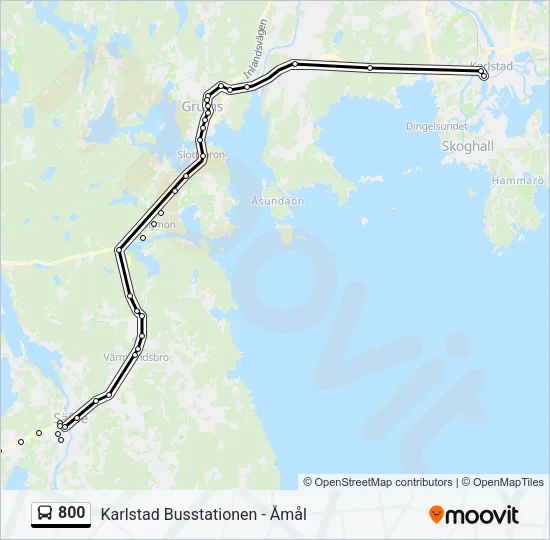 800 Bus Line Map