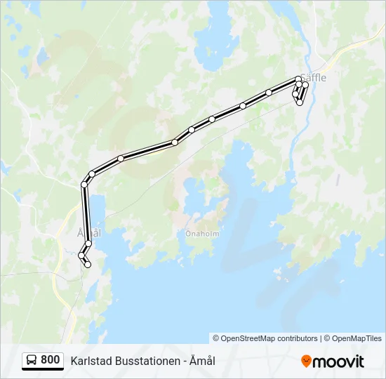 800 Bus Line Map