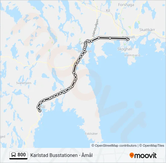 800 Bus Line Map