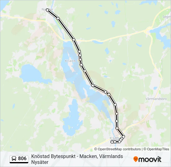 806 Bus Line Map