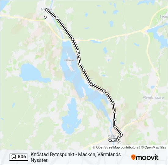 806 Bus Line Map
