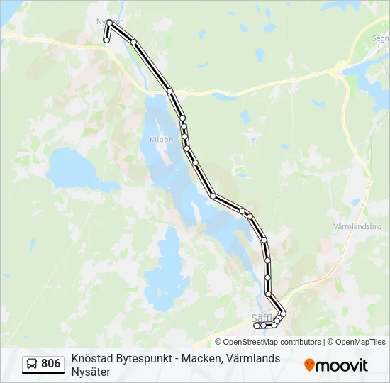 806 Bus Line Map
