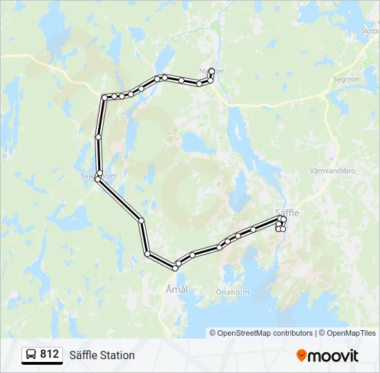 812 Bus Line Map