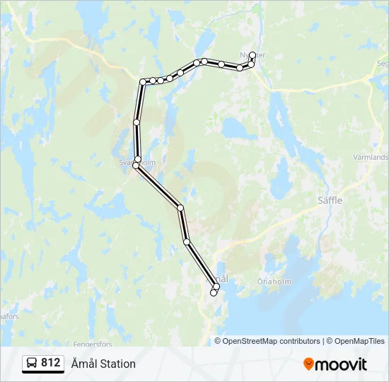812 Bus Line Map