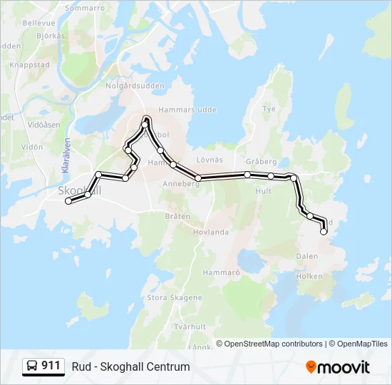 911 Bus Line Map