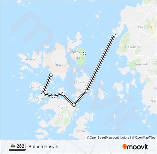 282 ferry Line Map