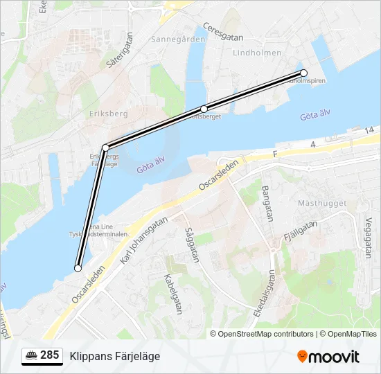 285 Ferry Line Map