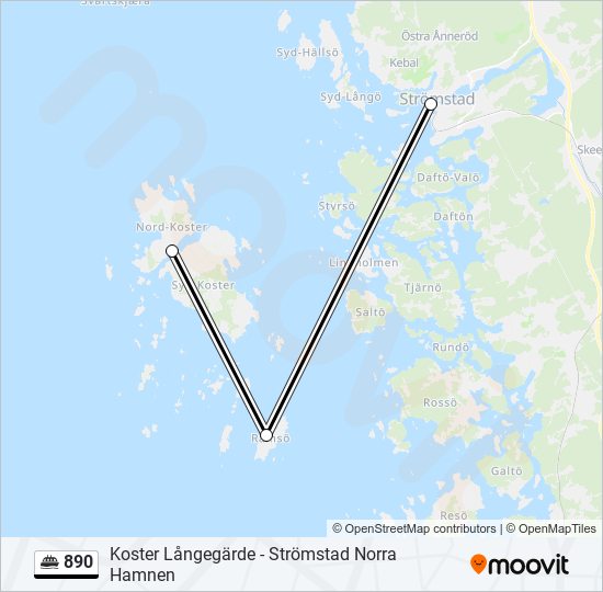 890 ferry Line Map