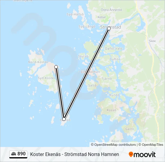 890 Ferry Line Map
