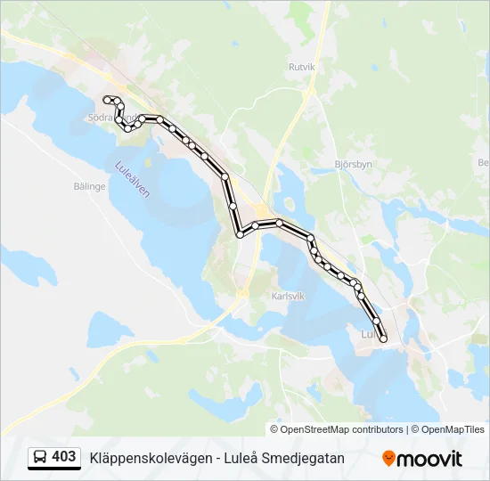 403 Bus Line Map
