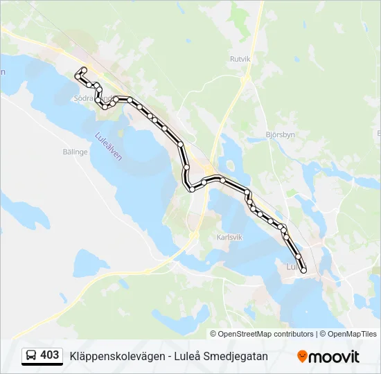 403 Bus Line Map
