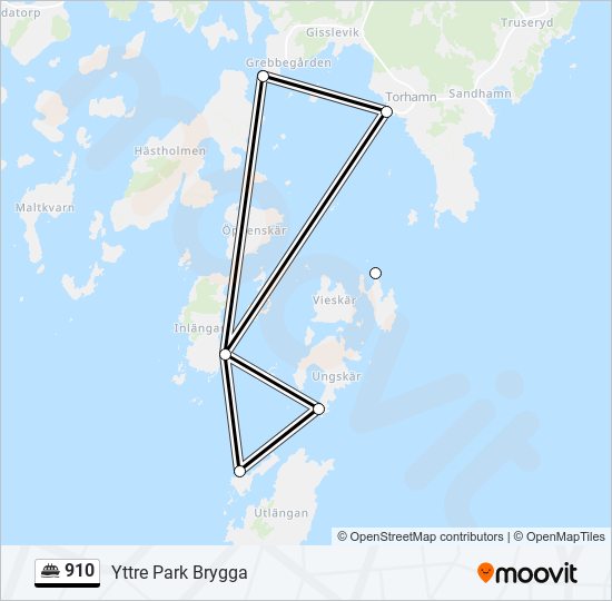 910 ferry Line Map