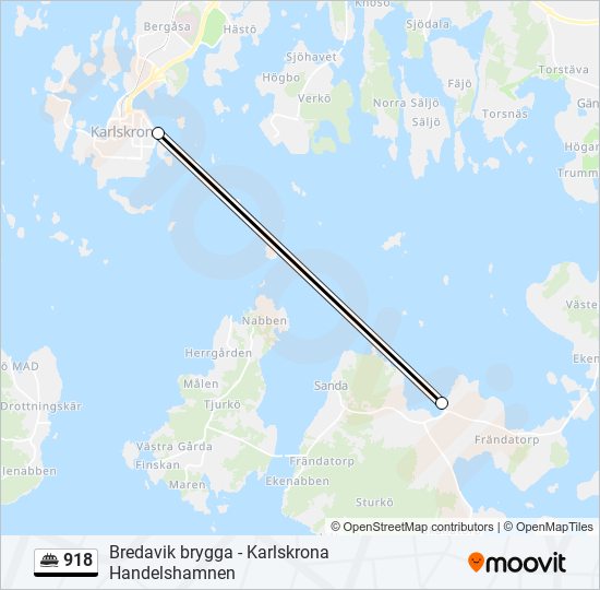 918 ferry Line Map