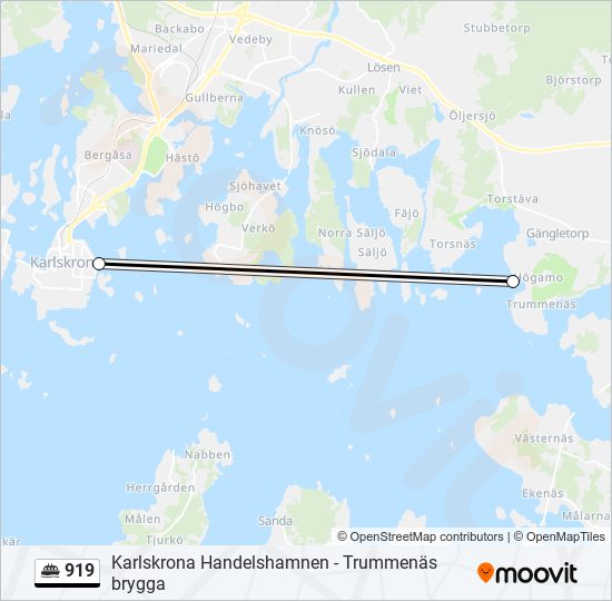 919 ferry Line Map