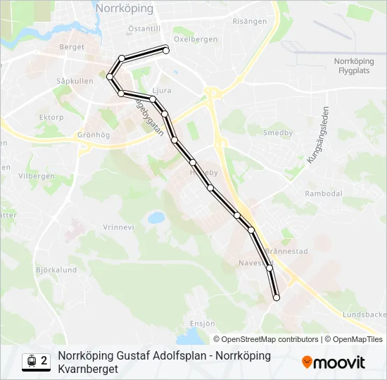 2 Light Rail Line Map