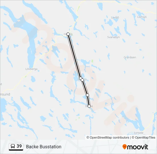39 Bus Line Map