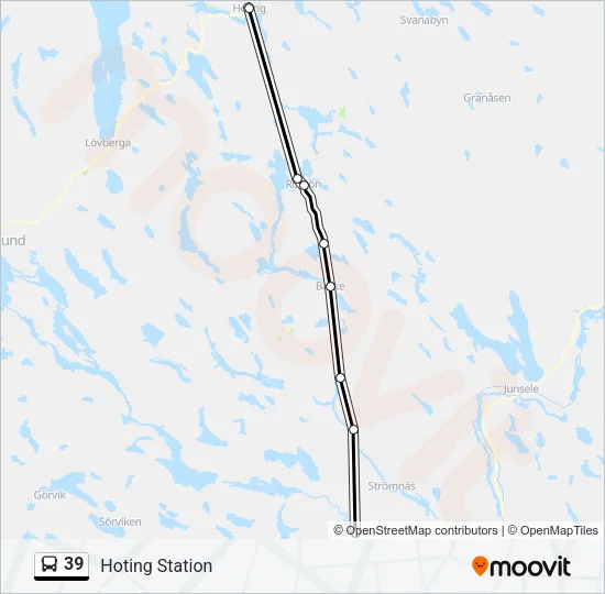 39 Bus Line Map