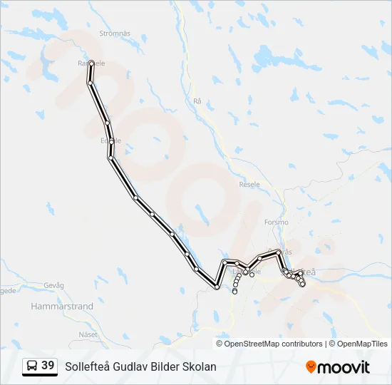 39 Bus Line Map