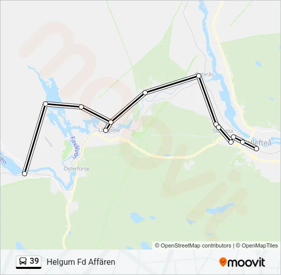 39 Bus Line Map