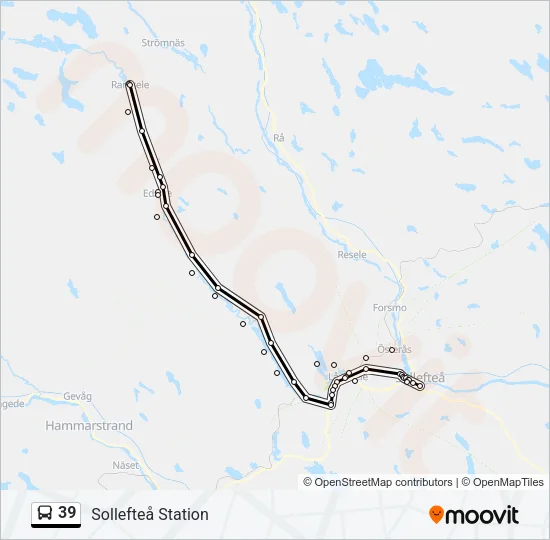 39 Bus Line Map
