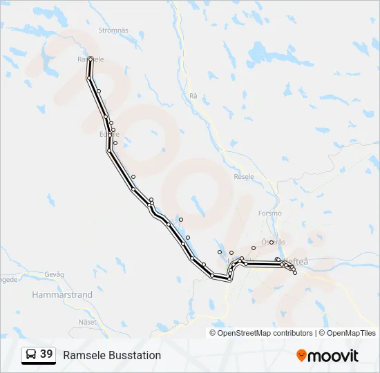 39 Bus Line Map