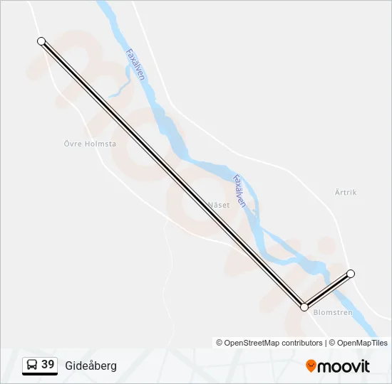 39 Bus Line Map