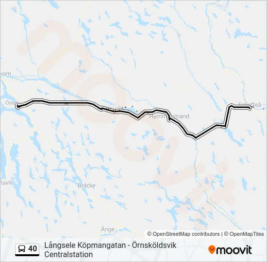40 Bus Line Map