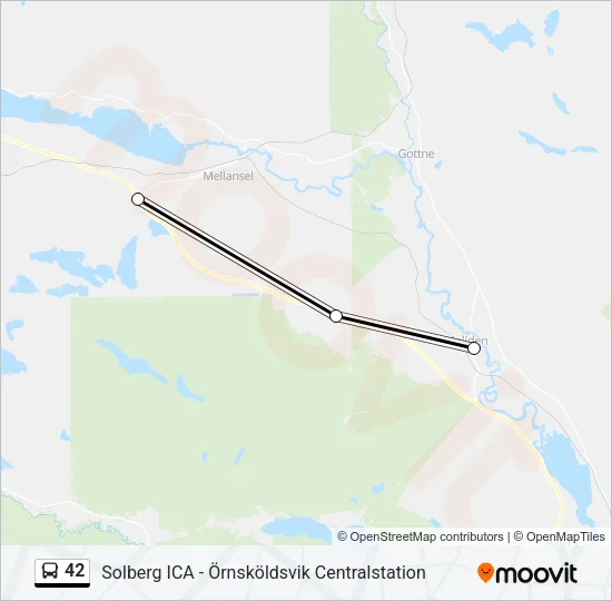 42 Bus Line Map
