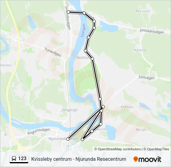 123 Bus Line Map