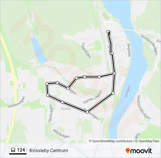 124 Bus Line Map