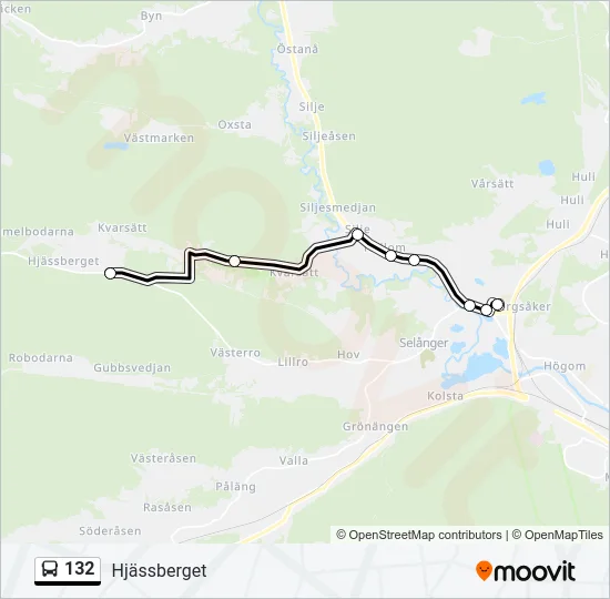 132 Bus Line Map