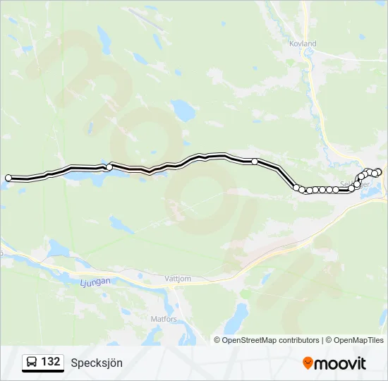 132 Bus Line Map