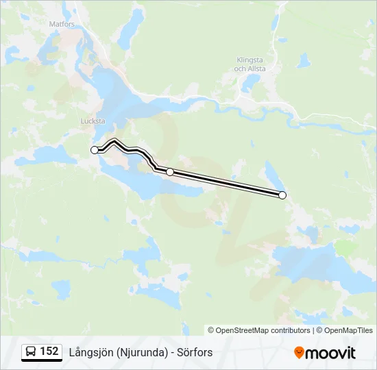 152 Bus Line Map