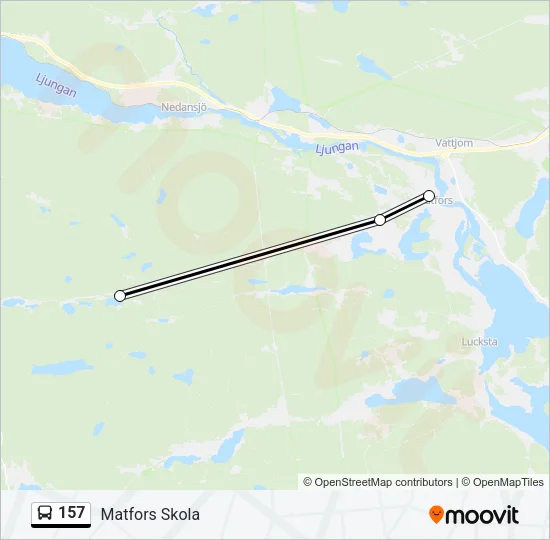 157 Bus Line Map