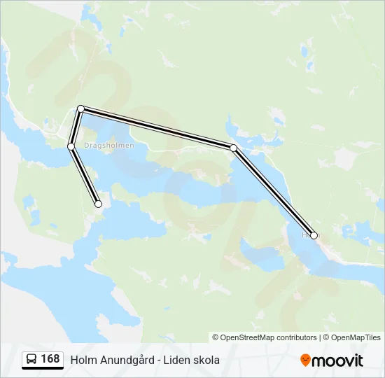 168 Bus Line Map