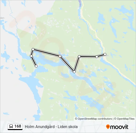 168 Bus Line Map