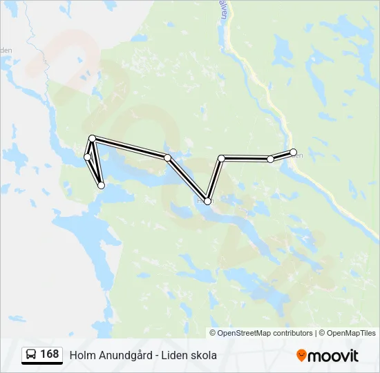 168 Bus Line Map