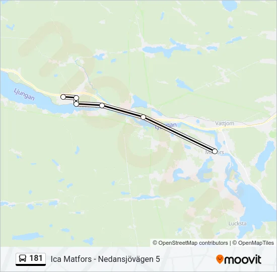 181 Bus Line Map