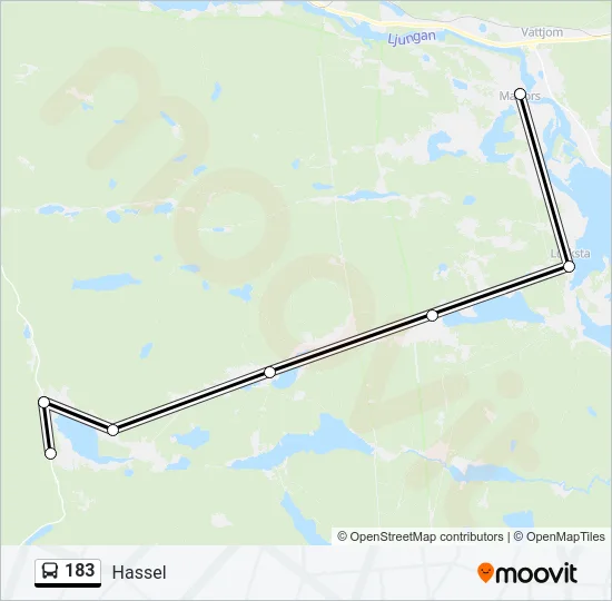 183 Bus Line Map