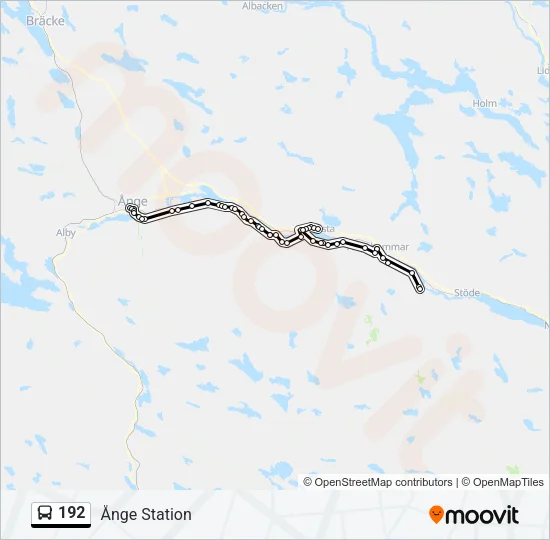 192 Bus Line Map