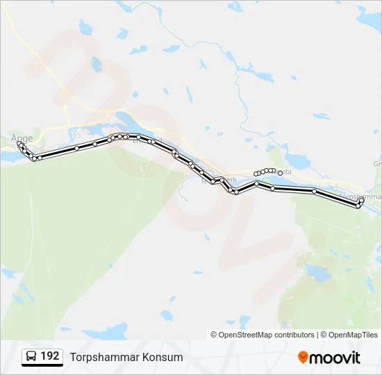 192 Bus Line Map