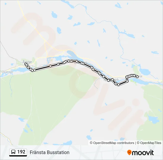 192 Bus Line Map